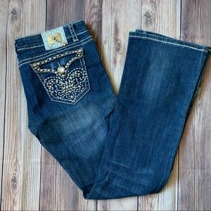 LA Idol Embellished Denim Jeans Size 11